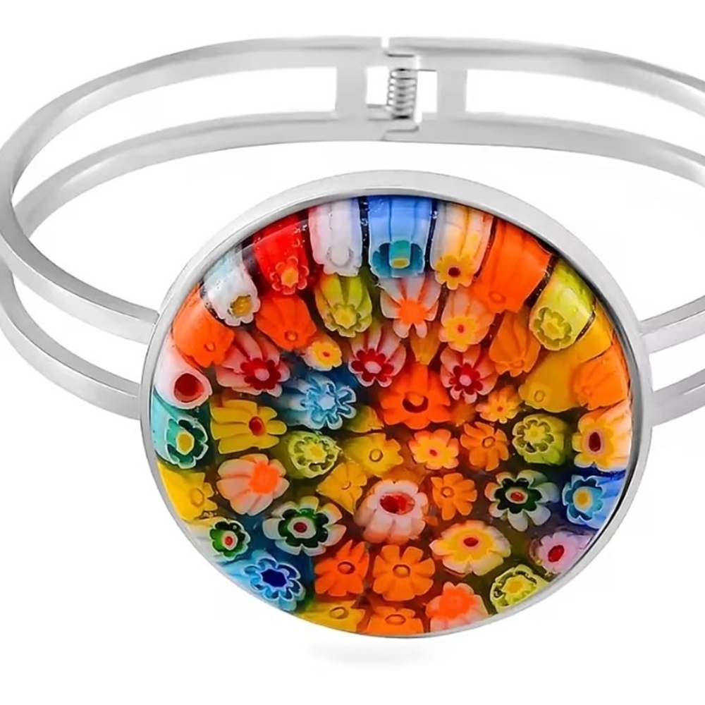 Multicolor Floral Design Bracelet